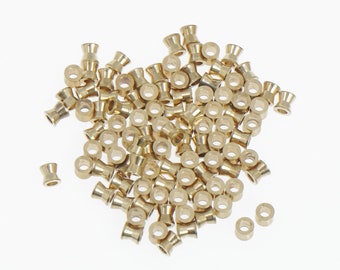 Messing Bamboe Joint Spacer Kralen 3 * 3.2mm Kralen Spacers 1.5mm Gat 100pcs 10377350