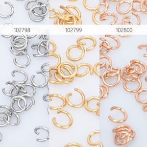 Edelstahl Offene Biegeringe 3 / 3.5 / 4/5 / 6mm Spaltringe 0,6mm Dicke Schließen Ketten Biegeringe Zubehör 500 stücke 1028