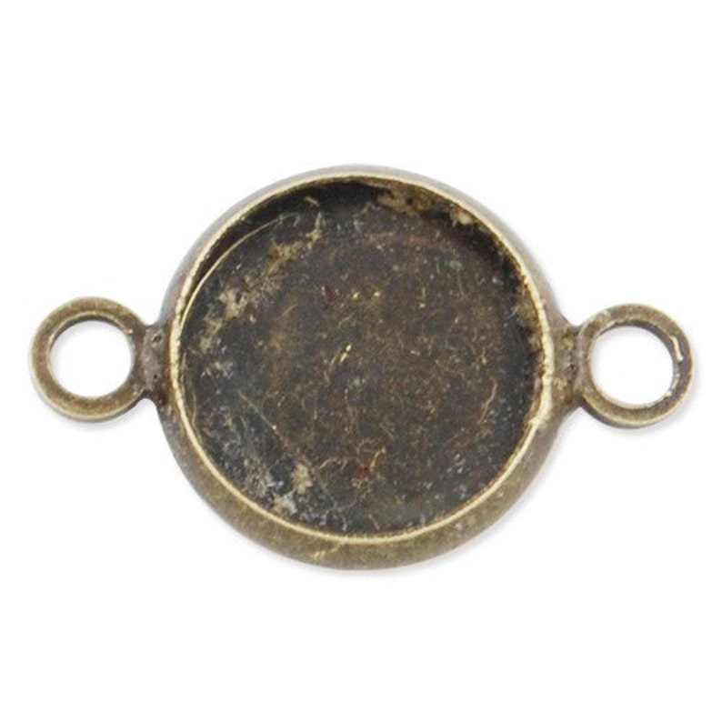 50PCS Bracelet Base With 10MM Round Setting fit 10mm round cabochons