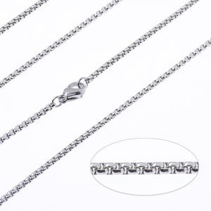 18&quot;/20&quot;/24&quot; Stainless steel Chain Necklace 2mm link width Finished chain with Lobster Clasp DIY necklace supplies 10pcs 102731
