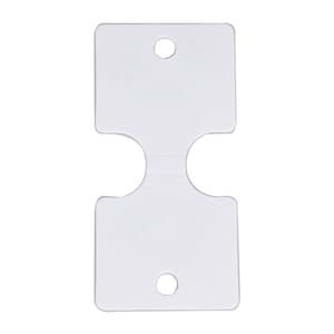 100pcs 45 * 93MM collar en blanco tarjeta tarjeta Kraft etiqueta de papel 10297250
