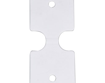100pcs 45*93MM Blank Necklace Display Card Kraft Paper Tag 10297250