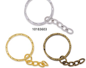 22mm Iron Large Split Rings for Key Ring and Key Chains Metal Stamping Tools Jump Ring 50pcs 101836