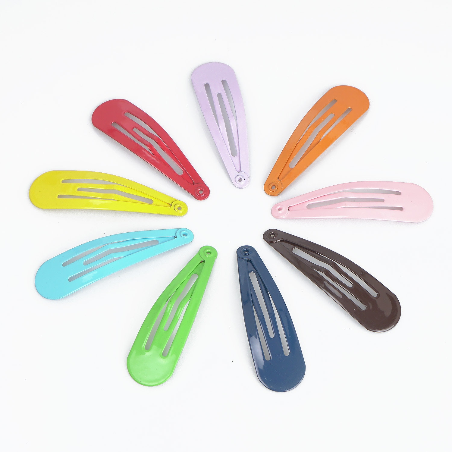 50pcs High Quality 50x14mm Colorful Bobby Pin Iron Bobby Blanks ...