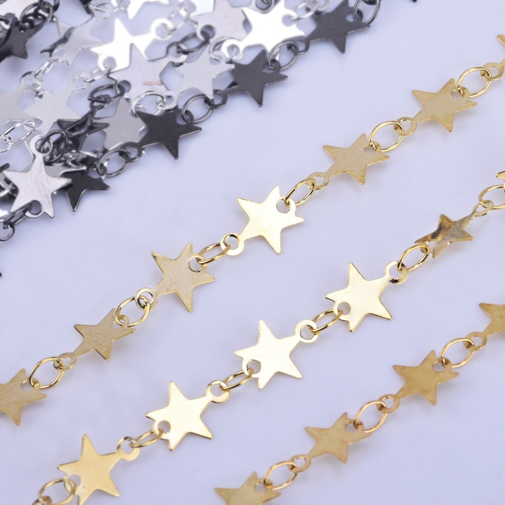 7*7mm Star Chain Hand Wrought Bulk Chain Gold Plated Chain,silver ...