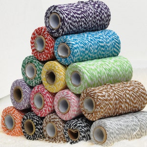 1 Spool/100 yards colorful Vintage Cotton Thread Cotton Twine 100378