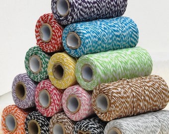 1 Spool/100 yards colorful Vintage Cotton Thread Cotton Twine 100378