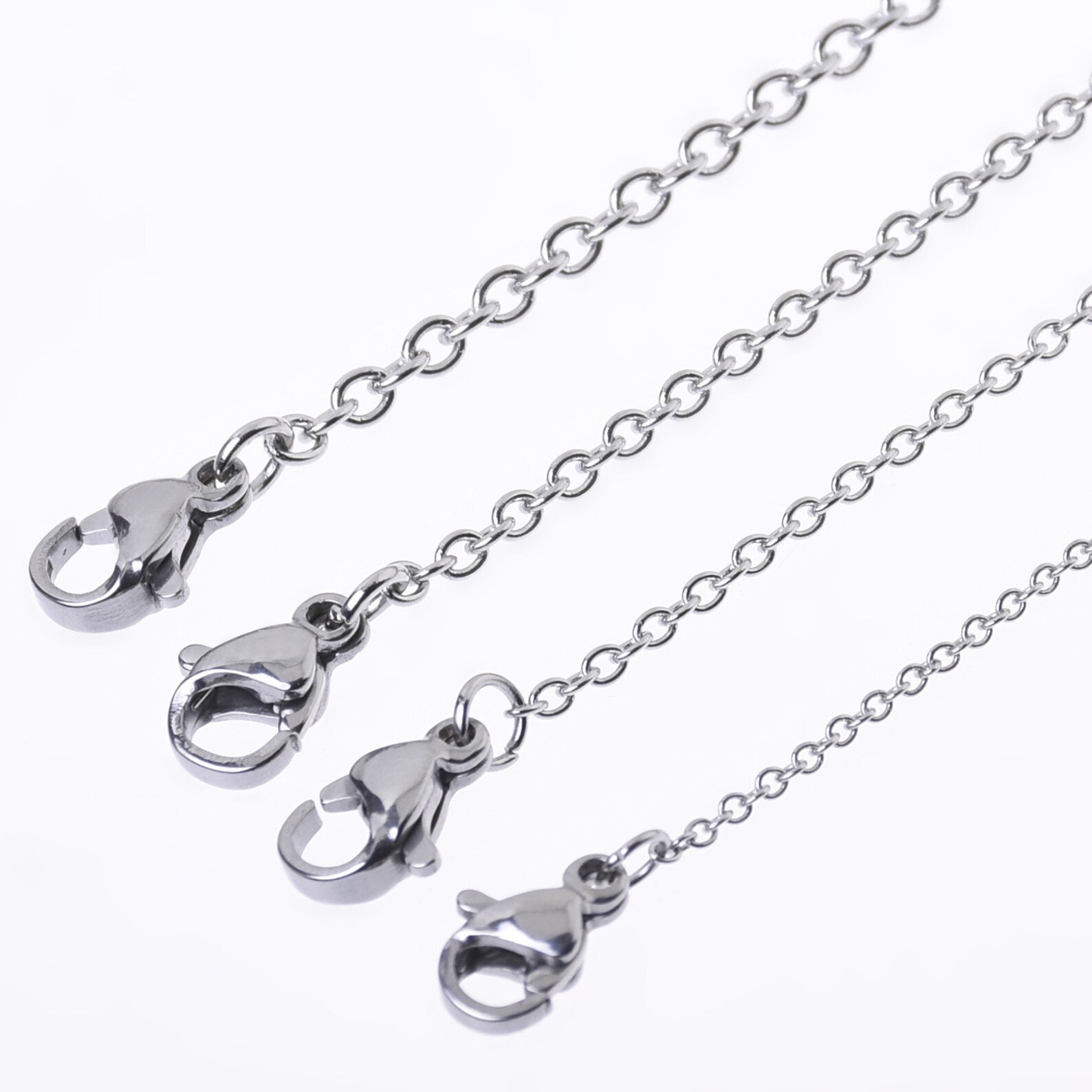 304 Stainless Steel Cross O Chain with Lobster Clasp Stainless Etsy