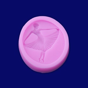 1 MädchenTanzballer 6,5*5,4*0,9cm Handgemachte Tortenform Silikonform Kuchenform Seifenform 10138150