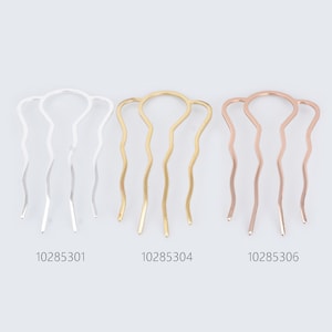 50*85mm Brass 4 Teeth Barrette Hair Combs HairPins Handmade Brass Hair Fork hair clip hair accessories 5pcs 102853
