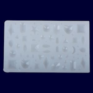 1pcs Gem Silicone Mold Flexible Resin UV Mold Bow/Crown/Lip/Bear Mold For Decoration 1029