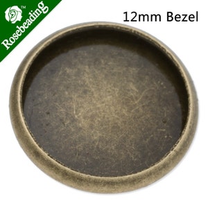 20pcs 12mm antiek bronzen glazen deksel gesp met een hanger, fit voor glazen fles/cabochon instellingen/hanger base Wholesale C3394