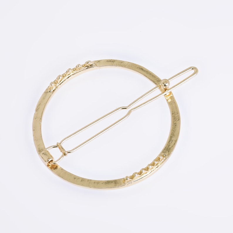 1 3/4 Alloy Circle hair clip Stylish Hair Clip Etsy
