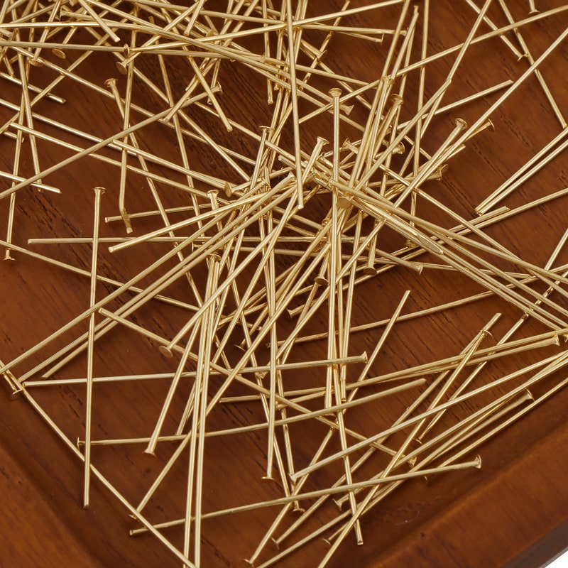 18K Plated Gold Headpins - 2" | Hobby Lobby | 1877273