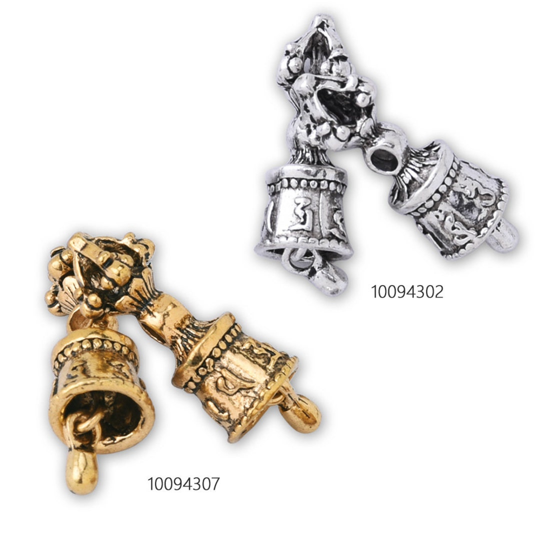 20 チベット仏教の金剛鈴ドルジェチャームスペーサーペンダントベル