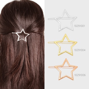 1 3/4&quot; Alloy Circle hair clip Stylish Hair Clip Minimalist Hair Clips Hair star Hair Accessory 5pcs 102910