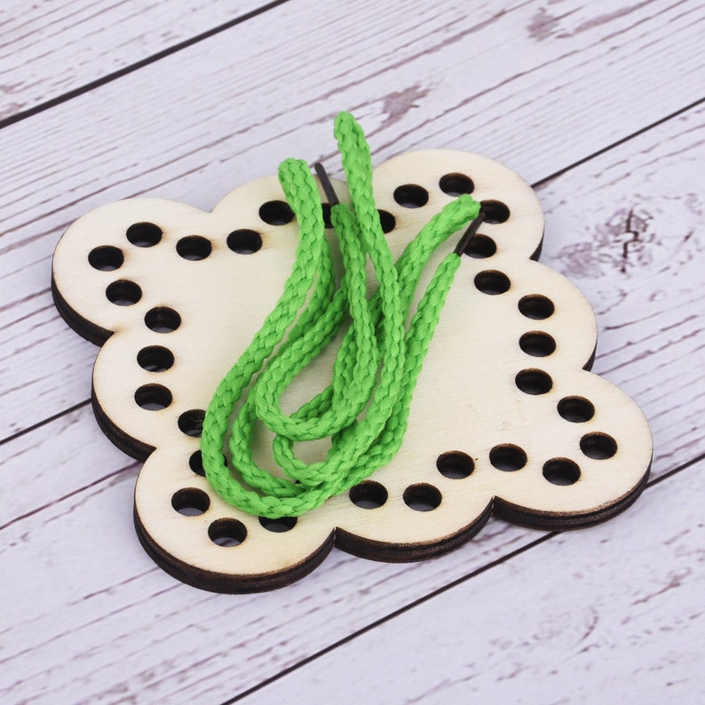 Wood Lacing Toy Learning Sewing Toys Children's - Etsy - Best Lacing Techniques For Children Learning Independently