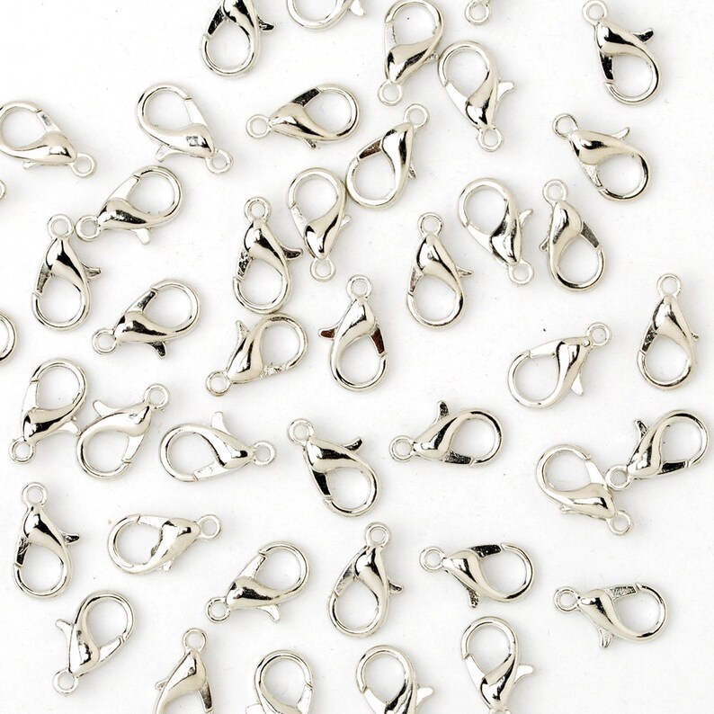 50 Alloy Lobster Clasps 16mm Lobster Clasp Jewelry Clasps Etsy