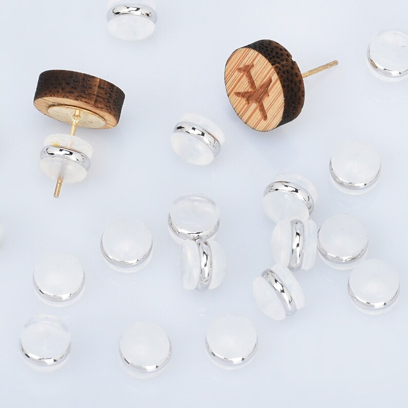 7mm Earring Back Stoppers Soft Silicone Stoppers Rubber Ear Etsy