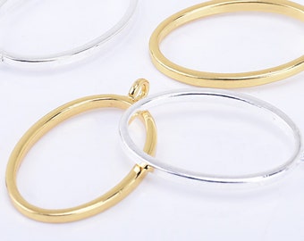 43*26mm Zinc alloy Oval Open Back Bezel Pendant Resin Frame Charm jewelry supplies 10pcs 102316
