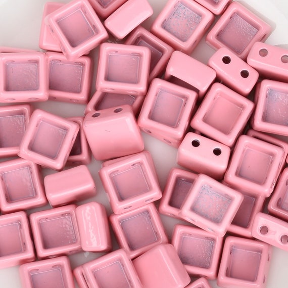 884mm Enamel Tile Beads Square Enamel Beads With 2 Holes Beads for