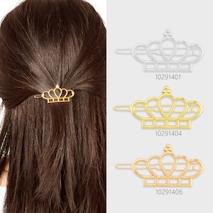 1&quot;*1 3/4&quot; Alloy Crown hair clip Stylish Hair Clip Minimalist Hair Pin Hair Barrette Geometric Hair Jewelry Hair Accessories 5pcs 102914