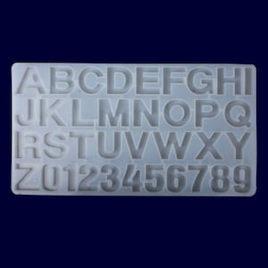 1 pcs 195 * 355mm Epoxy Letters Silicone Mold DIY Arabic Numerals Resin Jewelry Pendant Mold 10298050