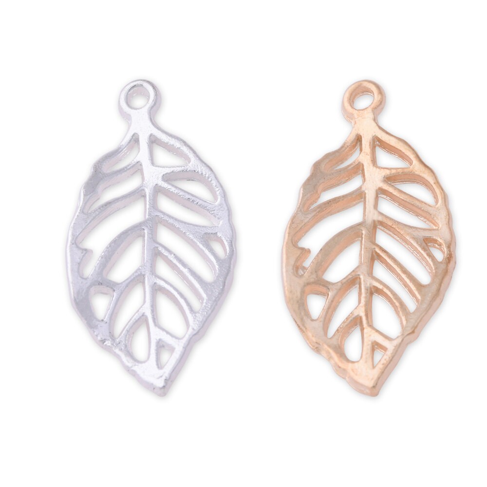 10 Charm Alloy Leafs 4.2*3.0 cm Metal Pendant accessories DIY Handmade 101400 10 Charm Alloy Leafs 4.2*3.0 cm Metal Pendant accessories DIY Handmade 101400
