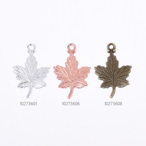 15*23mm Alloy Maple leaf shape pendant Vintage Charm Pendants diy Maple Leaf Necklace bracelet 50pcs 102736