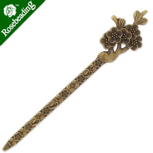 28x132mm Antique Bronze Bookmark, Plum Bossom Metal Bookmark 10PCS C3913
