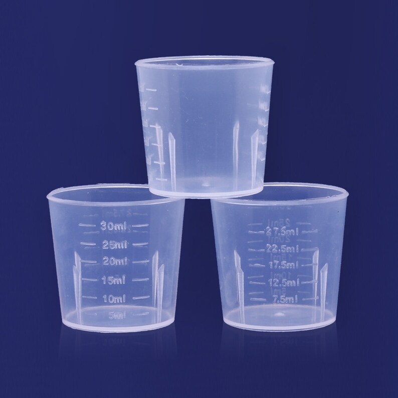Maatbekers voor hars 30 ML mengbekers Clear Medicine Meten ...