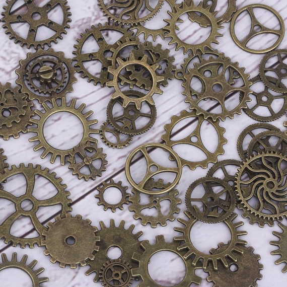 sitengjun Steampunk Ingranaggi 40 Pezzi Ciondoli Steampunk Orologio