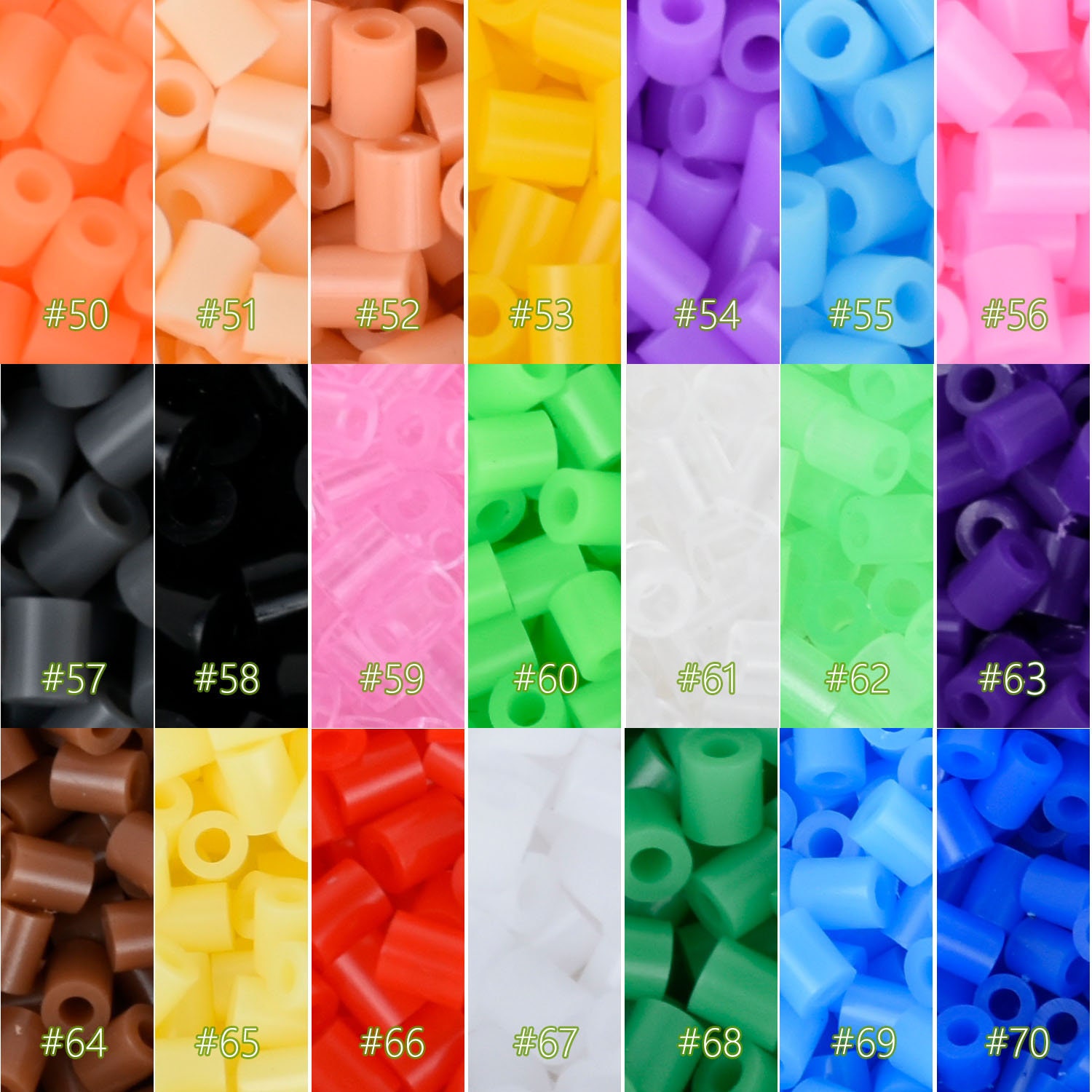 2.6mm Mini Beads Box Set H-series 48 Colors high Quality/perler Beads/hama  Beads/fuse Beads 