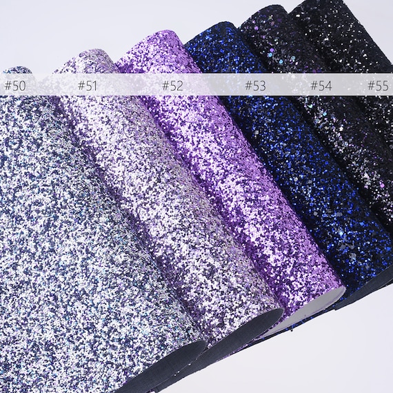812 Glitter Faux leather sheets Glitter Fabric Sheet Etsy
