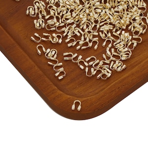 200PCS 14k Gold Filled U Shape Cable Thimble- Up to 0.5mm Thread 10412750