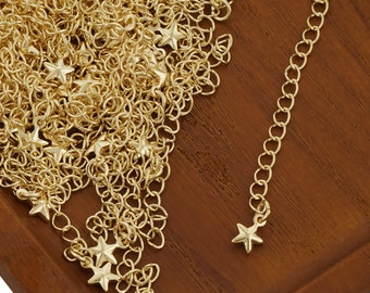 14k Gold Filled 50MM Extender Chain for Jewelry Making, Adjustable for Bracelets & Necklaces 10pcs 104049
