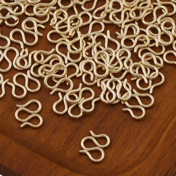 50PCS 14K Gold Filled W Clasp, M Clasp, Necklace Clasp, Bracelet