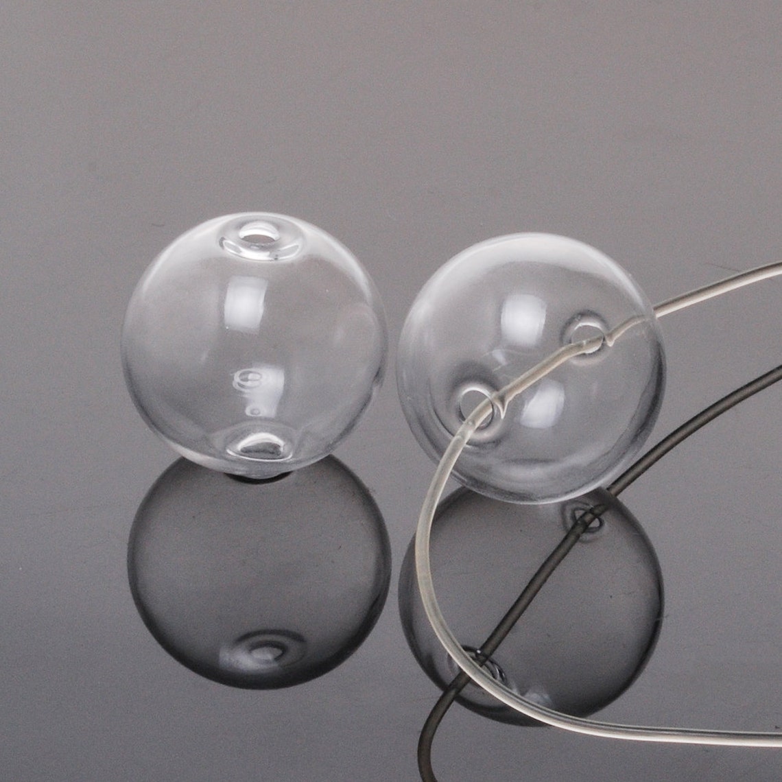 10PCS Clear Glass Globe Bottlesglass Domes Glass Bubbles Etsy