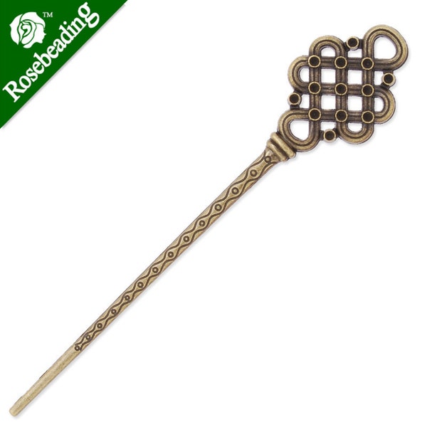 10PCS 30x148mm Antique Bronze Chinese knot Hair Stick,Metal Hair Stick, Hair Accessories,Hair Sticks Hairpin C3891