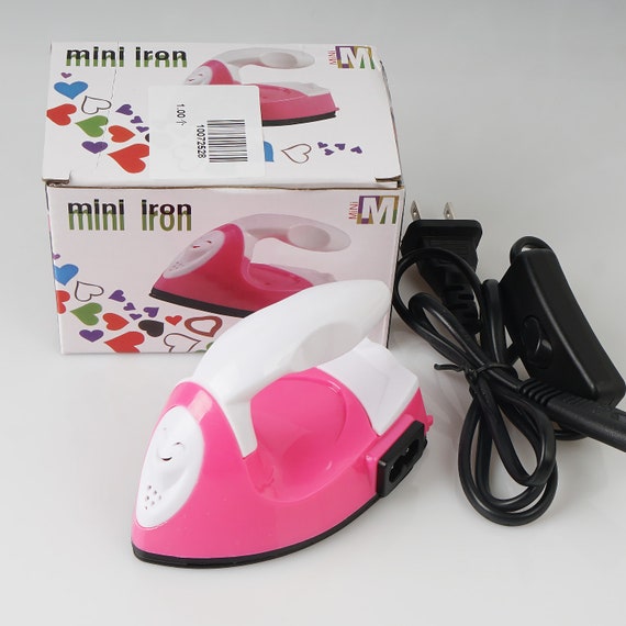 1 Pcs Portable Mini Iron for Mini Beads, Pink Electric Iron, DIY Kids Craft  108x63x66mm 10072528 