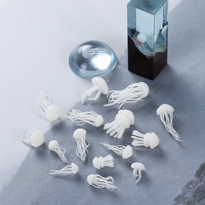 DIY Resin Mold Filler Mini Jellyfish Model SimulationJellyfish Filler For Resin Mold 1 PCS 103177