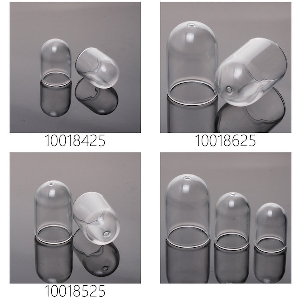 10PCS Clear Glass Globe Bottles, Dômes de verre, Bulles de verre pour pendentifs diy