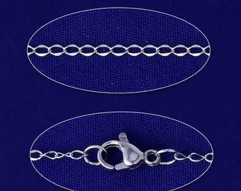20"51mm Edelstahl Schwanzkette Bulk Chain Schmuckherstellung Kette Hummer Verschluss Edelstahl Schmuck 5Stk