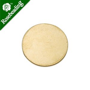 50PCS Raw Brass Metal Stamping Blanks Charms, Deburred Brass Circle Blanks 10024500