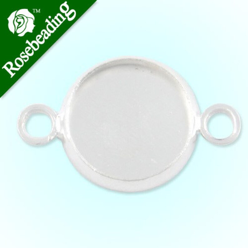 50PCS Bracelet Base With 10MM Round Setting fit 10mm round cabochons