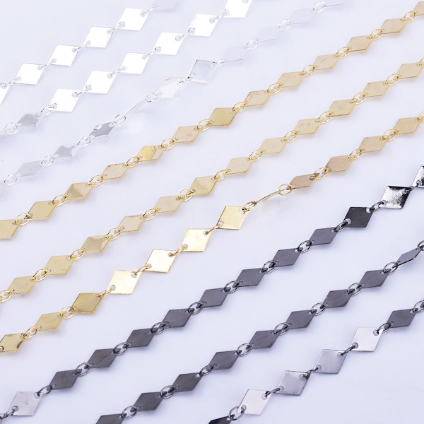 6*8mm Marque Chain rhombus Rosary Chain Crafts Chain Jewelry findings Chain By THE YARD 102366