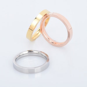 Stainless Steel Titanium Ring 3mm width Ring Blank Simple Ring Personalized Ring Unisex Jewelry pick the color 1pcs 1028