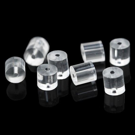 Silicone Earring Backs, BULK Clear Soft Rubber Earring Backs, Wholesale  Earring Stoppers, Safety Earring Nuts 