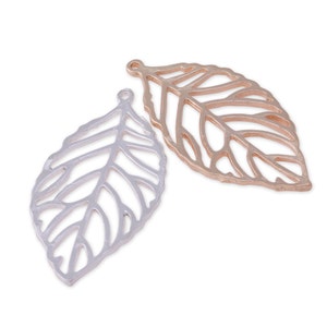 20 Charm Alloy Leafs 5.0*2.5 cm Metal Pendant accessories DIY Handmade 101397