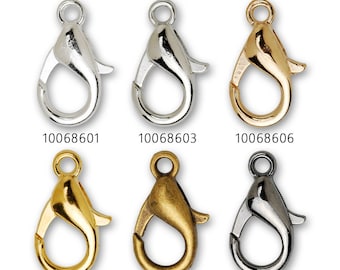 50 Alloy Lobster Clasps 18mm Lobster Clasp Jewelry Clasps, Metal Clasps Necklace Making Supplies 100686